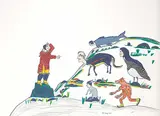 William Noah, Bad Magic Man, coloured pencil on paper