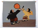 Annie Pitsiulak, Drum Dancer #1/10, woven wall hanging