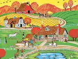 Joan Bacquie, Untitled - Riding Stable, 1989, acrylic on canvas