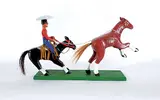 Martin Schatz, Untitled - Runaway Horse, painted wood sculpture