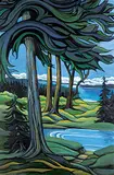 Jill Allen, Evening on the Point, acrylic on canvas