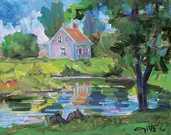 Leo Ayotte, Mask... [Route de Trois Rivieres), 1970, oil on canvas
