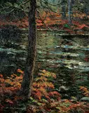 Martin Blanchet, Riviere d'Octobre, 2004, oil on wood board