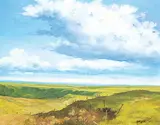 Norman Arthur Brown, East of High River, acrylic on board