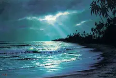 Anthony Casay, Untitled - Midnight Cove, acrylic on canvas