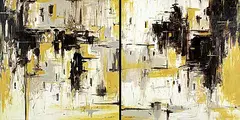 Mei Chang, Untitled - Earth Tonal Abstract, 2008, acrylic on canvas