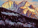 William Duma, Last Light, oil on wood board