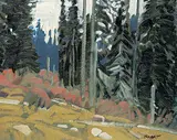 Peter Maxwell Ewart, On Mount Revelstoke, B.C., 1970, oil on canvas board