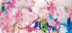 Maureen Fair, Untitled - Clouds of Abstract Pink, acrylic on canvas