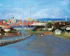 Paul Healey, Driving In, oil on canvas
