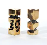 Roy Leadbeater, Untitled - Pair of Modern Candlestick Holders, bronze sculpture