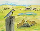 Irene E. McCaugherty, Signs of Spring, 1981, mixed media on paper