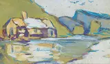 Florence Helena McGillivray, Untitled - Reflection of Home, gouache and crayon on paper