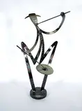 Greg Metz, Untitled - Jazz Drummer, welded metal sculpture