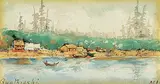 Matthew Moresby, Quathiaski, watercolour on paper