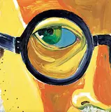 Leslie Donald Poole, My Eye, acrylic on paper board