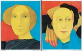 Maureen Paxton, Lookie / Looker, 1986, gouache on paper