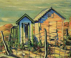 Clifford Foard Robinson, Untitled - The Office, Morley, 1937, oil on canvas