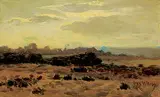 José Weiss, Untitled - In the Still of the Morning, oil on wood panel