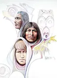 Paul Ygartua, Untitled - Spirit of the People, 1994, mixed media on canvas