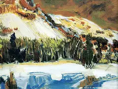 David T. Alexander, Do Not Stop Zone, 1990, acrylic on canvas