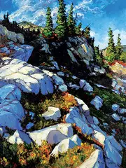 Steve Armstrong, Side Slope, 2004, acrylic on canvas