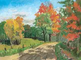 Horace Champagne, Autumn Road Near St. Angelique, Quebec