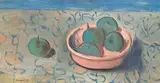 Stanley Morel Cosgrove, Still Life with Apples, 1958, oil on wood board