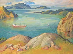 Henry George Glyde, Plumper Sound - Gulf Islands, B.C., oil on canvas