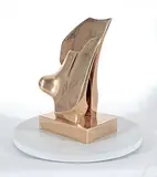 Untitled - Abstract Wings #1/7 by Roy Leadbeater, bronze sculpture, sold Nov 2019