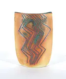 Luke Orton Lindoe, Untitled - Geometric Zig Zag Vase