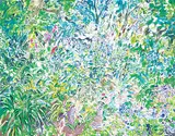Rebecca Perehudoff, Flower Walkway, 1992, acrylic on canvas