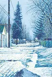 Wilf Perreault, Duelling Spruce, 1989, watercolour on paper
