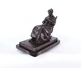 La Compagne du Vieux Pionnier #1/10 by Marc-Aurèle de Foy Suzor-Coté, 1912, bronze sculpture, sold Nov 2019