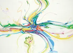Alex Janvier, Networking Curator, 1988, gouache on paper