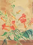 Erich Heckel, Untitled - Orange Flowers