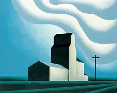 Don Bergland, Elevator, 1982, acrylic on canvas