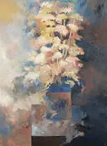 H.E. Kuckein, Untitled - Floral Still Life, oil on canvas