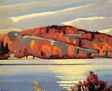 Anthony Law, Williams Lake Bluff, Halifax, Nova Scotia, 1980, oil on wood board