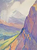Katherine Sibley McEwen, Untitled - In the Mountains, 1921, watercolour on paper