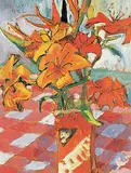 Night Flowers by Robert F.M. McInnis, 1982, oil on wood board, sold Nov 2019