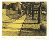 Ross Ellsworth Penhall, Five Shrubs II #20/23, colour etching on paper