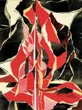 John Everett Secord, Untitled - Fractional Pinks, acrylic and collage on wood board