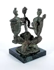 Anthony Edward Stapells, Untitled - The Dancing Trio, 1965, bronze sculpture
