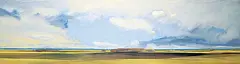 Jim Stokes, Clouds and Fields, 1990, acrylic on canvas