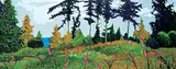 H. William Townsend, View from My Studio, Qualicum Beach, B.C., oil on wood board