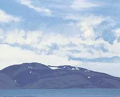Leyda Campbell, Cloud Study #3, Ellesmere Island N.W.T., acrylic on canvas