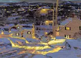 Sans Titre [24192] by Yvan Maurice Richard Savoie, oil on board, sold Sep 2019