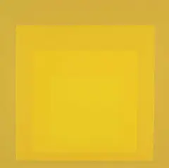 Josef Albers, Departing in Yellow, 1964, colour silkscreen on paper