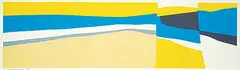 Kay Angliss, Winter Landscape, 1970, colour silkscreen on paper